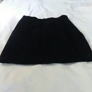 Vintage Firenze Black Suede Skirt Sz10